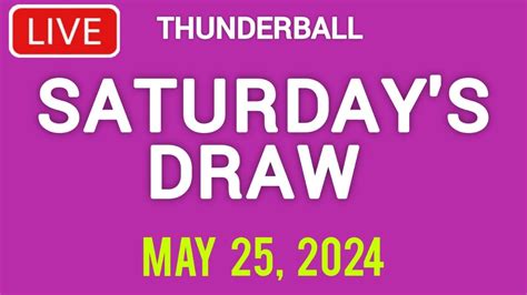 thunderball results youtube|tonight's live lotto results youtube.